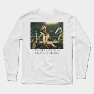 Dempsey and Firpo by George Bellows Long Sleeve T-Shirt